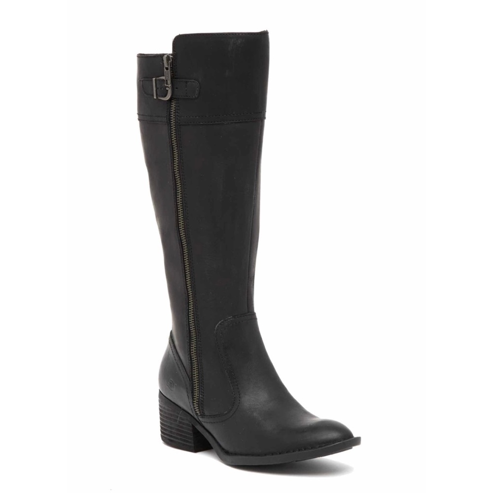 Born Fannar wide calf leather knee high boot
